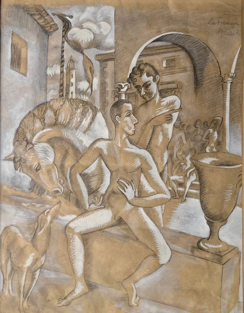 dessin de Roger DE LA FRESNAYE vendu par NEO Enchères