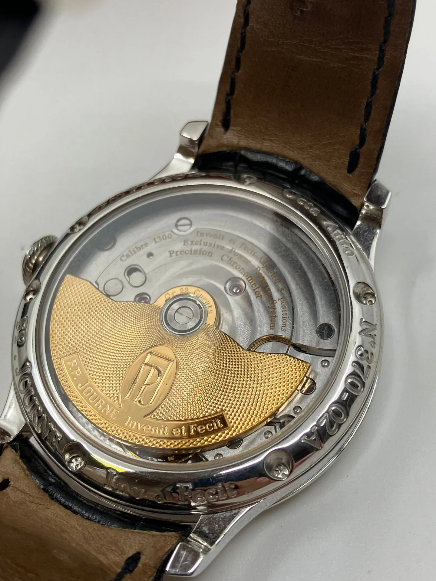 dos montre F.P. JOURNE zoom pour expertise