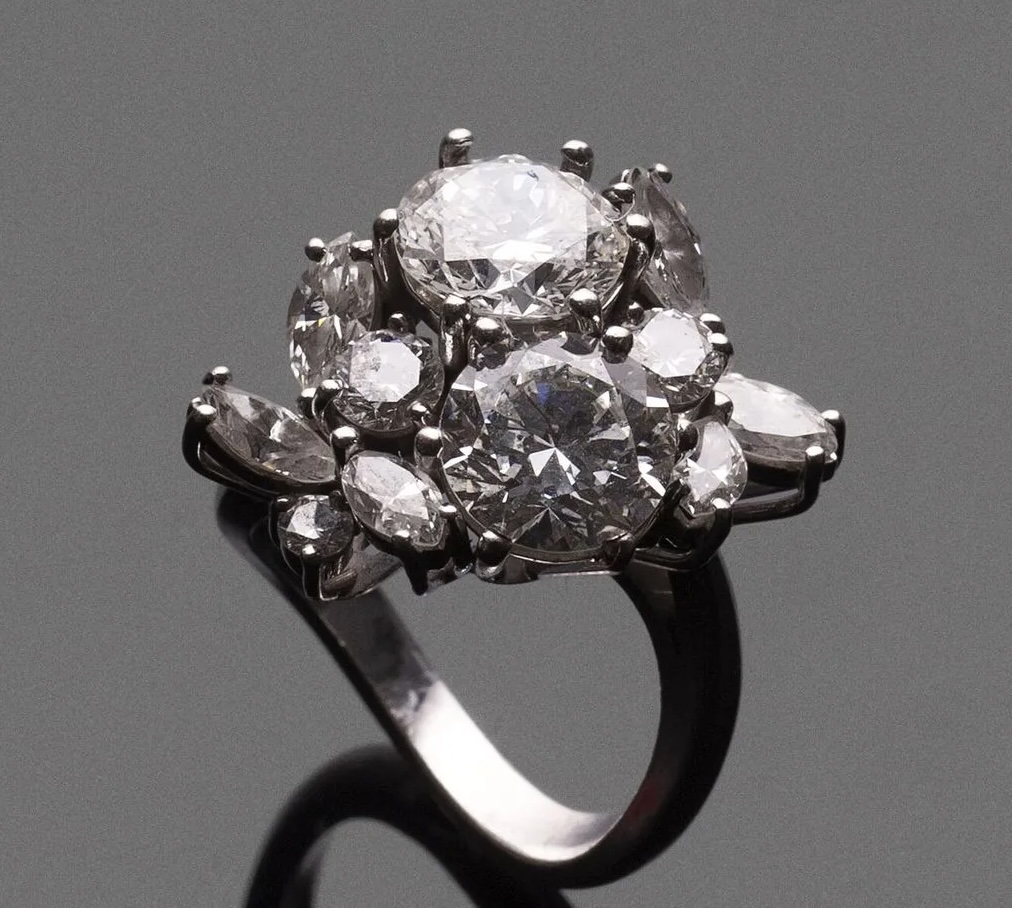 exemple prise de photo des diamants d'un bague