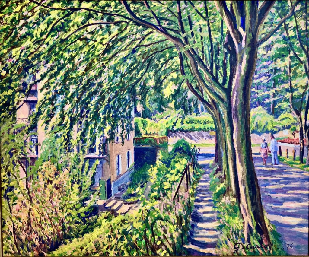 Peinture signée Gustave Cariot