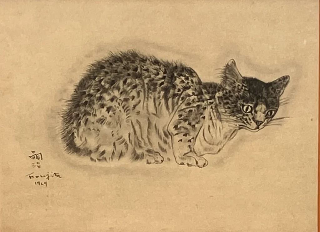 Tsuguharu FOUJITA Lithographie sur papier sign&eacute;e et dat&eacute;e