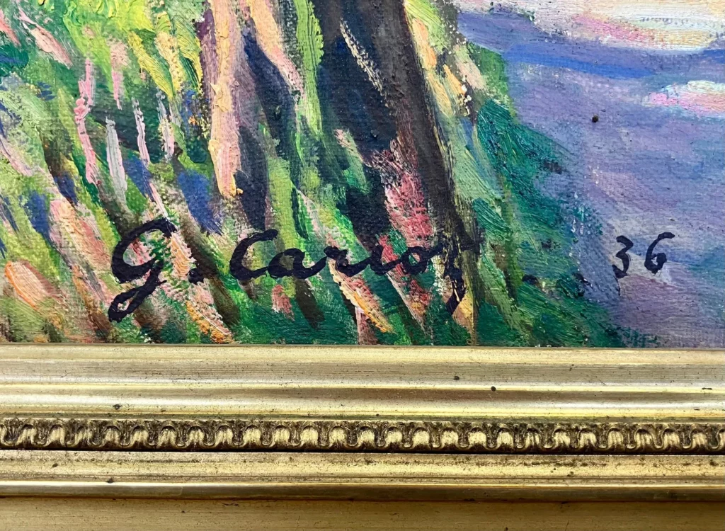 Signature Gustave Cariot 1936