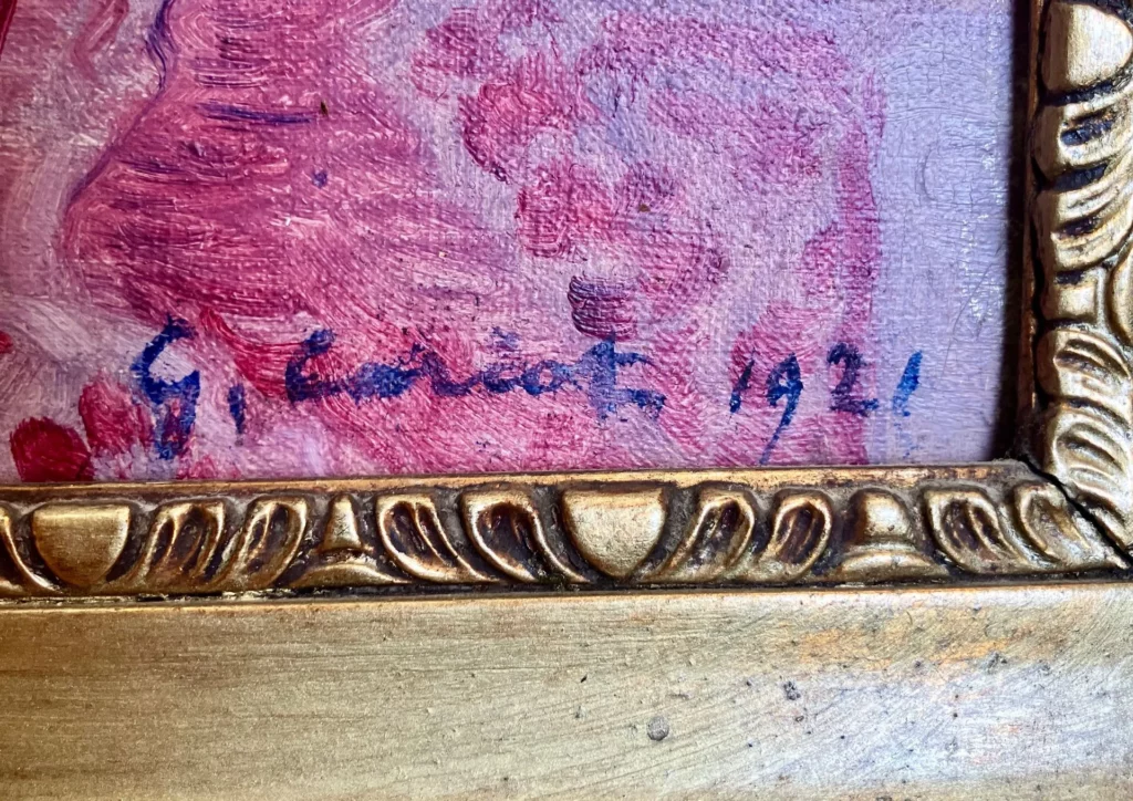 Signature Gustave Cariot 1921